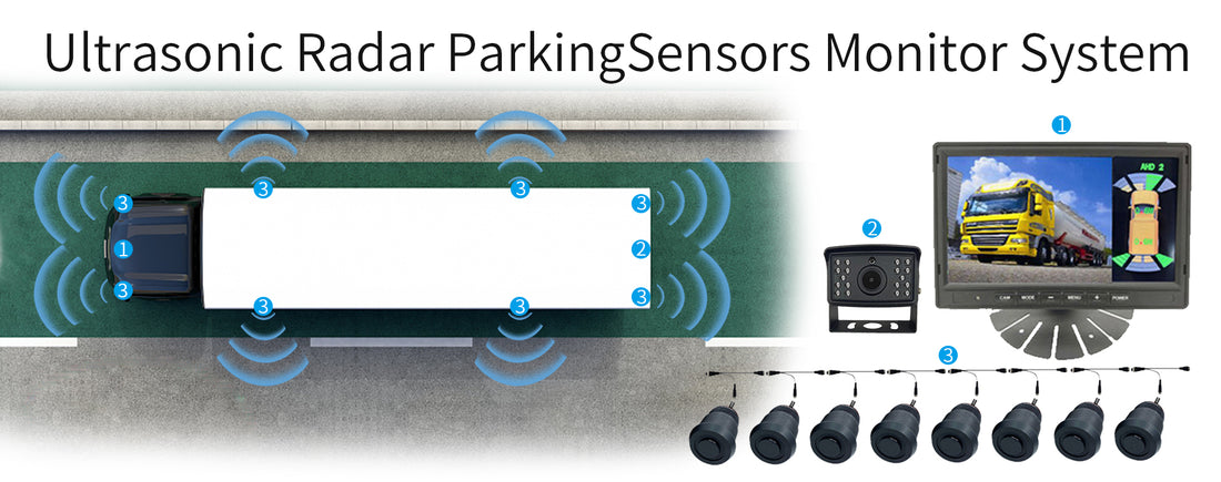 Truck, bus, trailer, forklift Parking Sensors