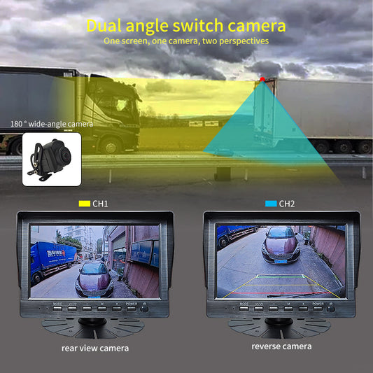 Dual-purpose 180-degree horizontal wide-angle reversing camera