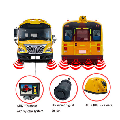 Ultrasonic Radar Parking Sensor System 4 Radar Sensors for School Bus