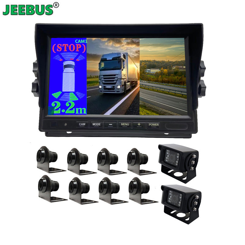 Bus reversing radar Digital Vision Ultrasonic BUS parking sensors System